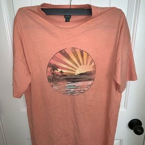Sunset over sized tee